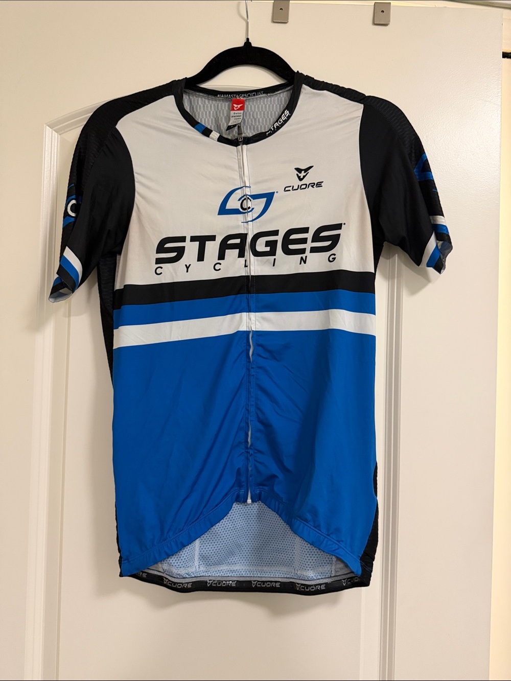 Men’s Blue, White & Black Short Sleeve Jersey